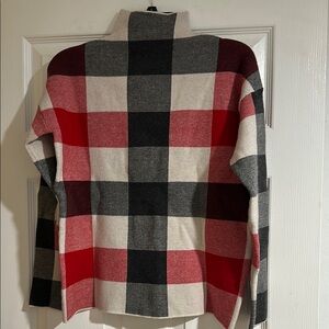 Tahari Red and Black Knit Sweater